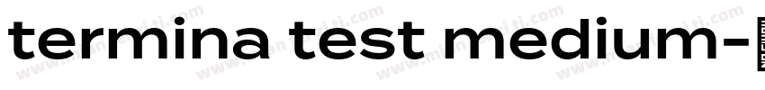 termina test medium字体转换